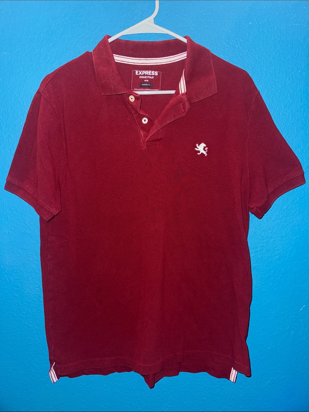 Express Men’s Polo Shirt - Red with White Logo